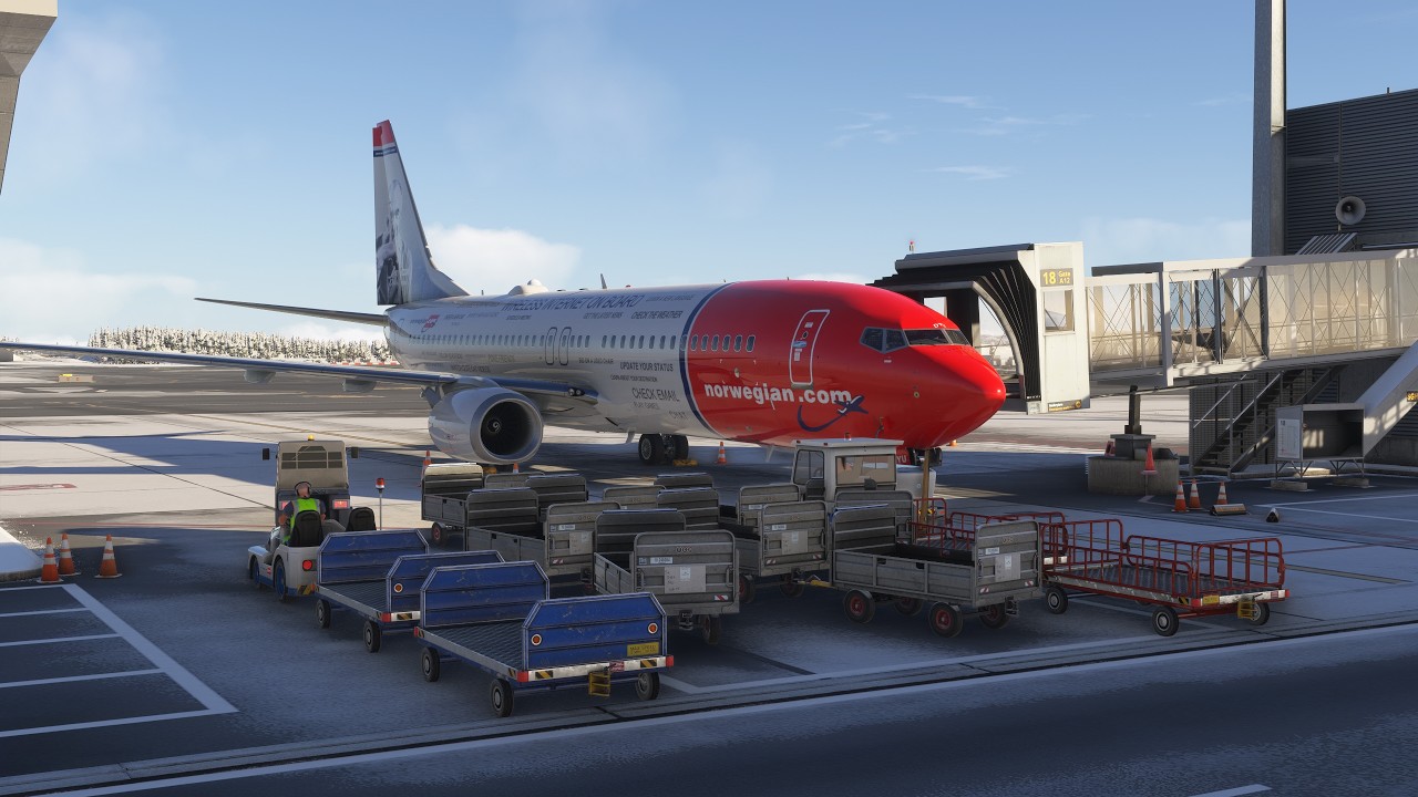 Над фьордами Норвегии на Boeing 737 | ENGM – ENTC | MSFS 2024 | PMDG 737