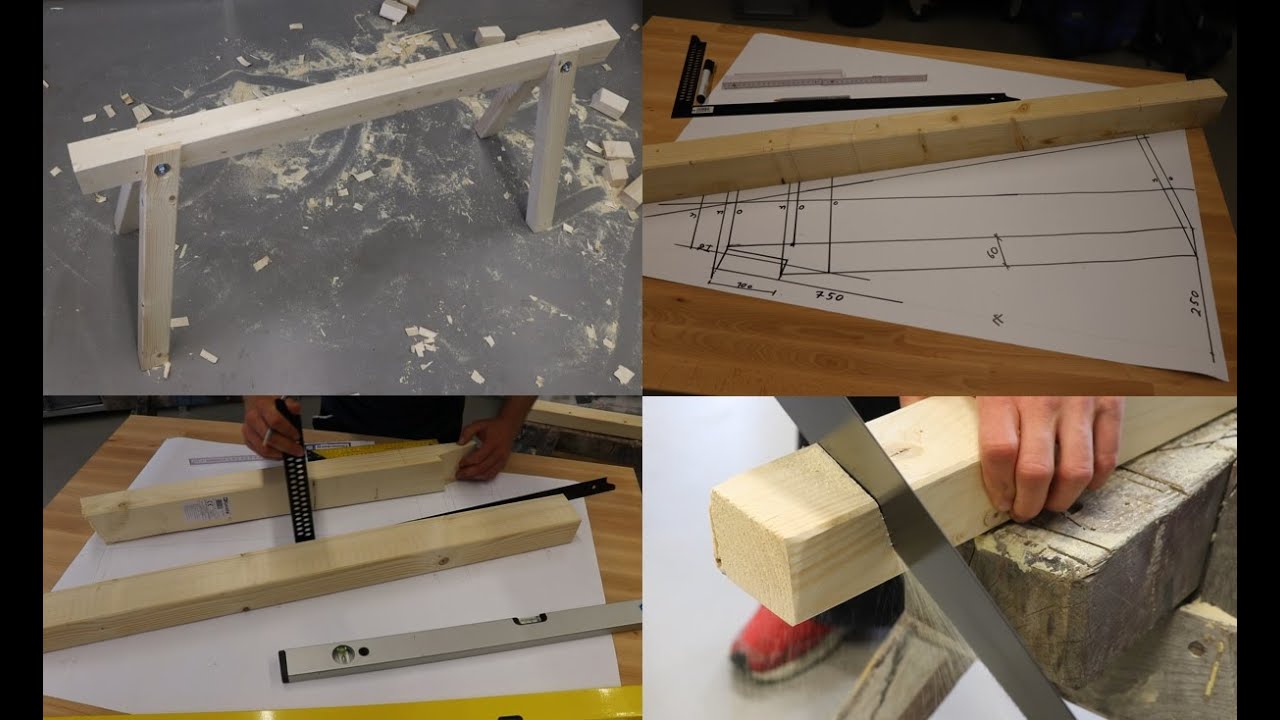 Holzbock bzw. Zimmermannsbock / Bauanleitung zum selber Bauen