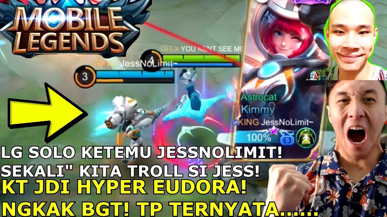 TROLL JESSNOLIMIT AMBIL SEMUA BUFF JDI HYPER EUDORA! NGAKAK PARAH! TP TERNYATA KOK...