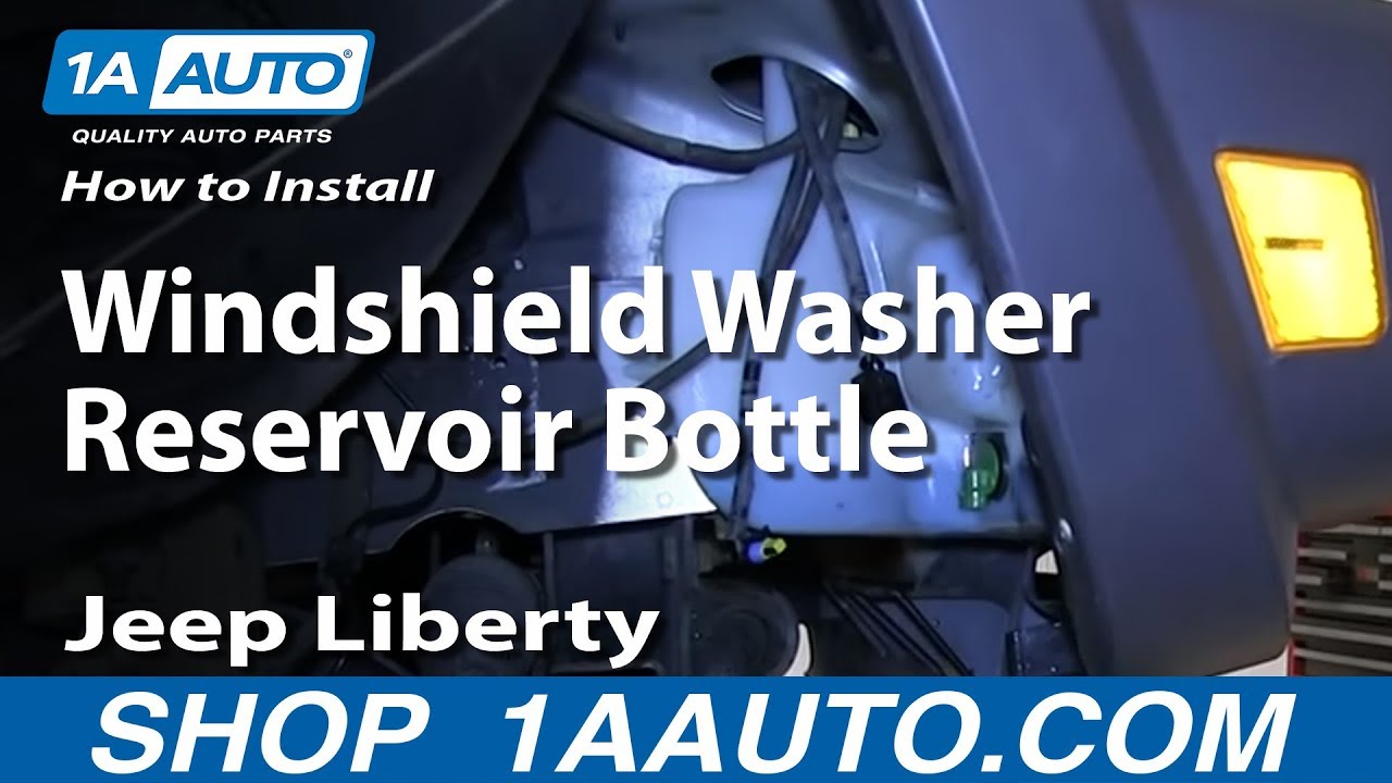 How To Replace Windshield Washer Reservoir 02-07 Jeep Liberty