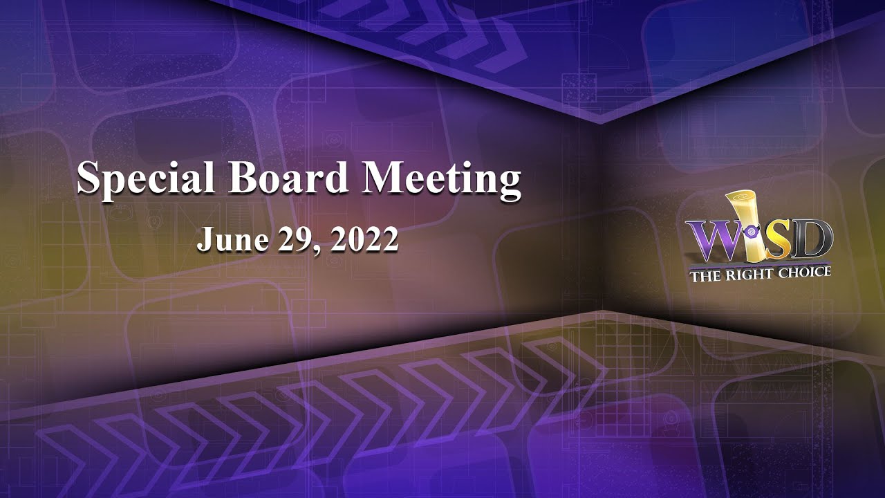 Weslaco ISD School Board: Special Board Meeting