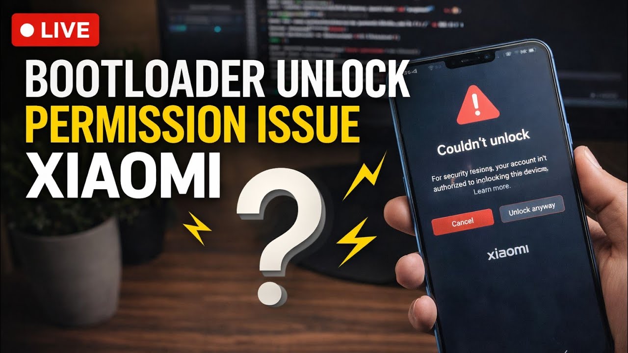 Live - Q&A | Unlock Xiaomi Bootloader Without Permission Error 🔥