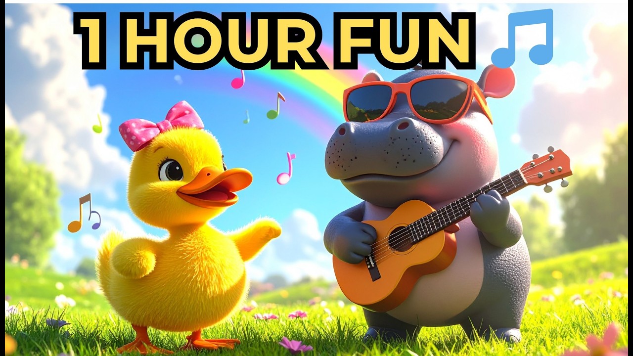 Cele Mai Bune Cântece pentru Copii 🎵 Colaj 1 Oră | Rățușca Bibi și Hipopotamul Rocker | ZumZum TV 🌈