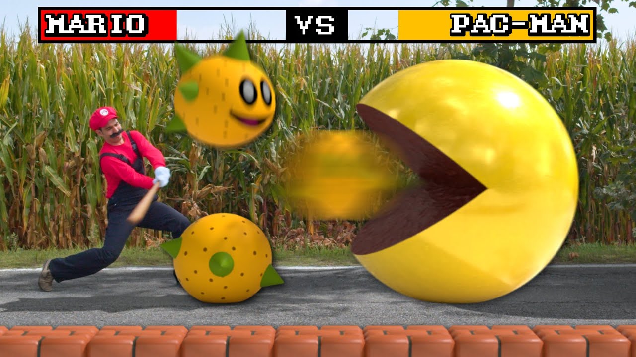 Mario vs Pac-Man in Real Life