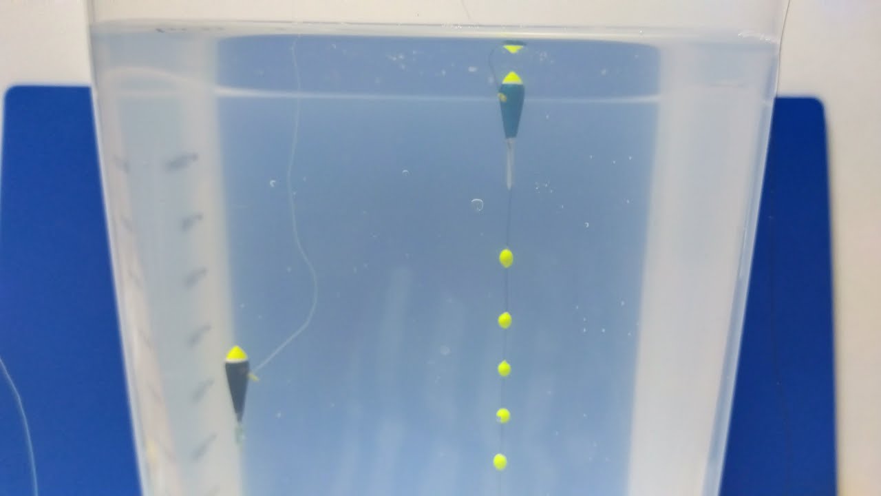 タナゴ釣り　ウキのシモリ（沈み）調整について　fishing float adjustment