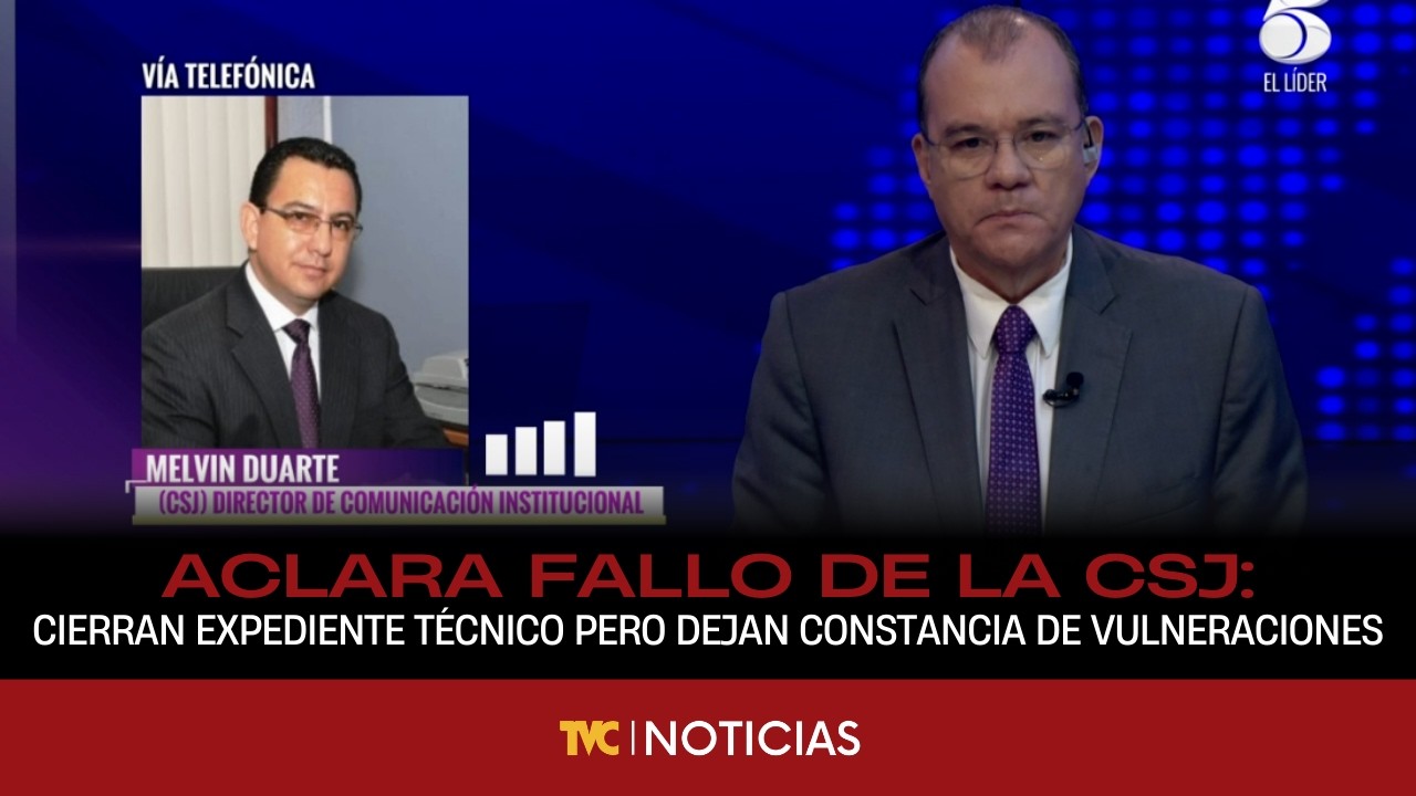 Duarte aclara fallo de la CSJ: Cierran expediente técnico pero dejan constancia de vulneraciones
