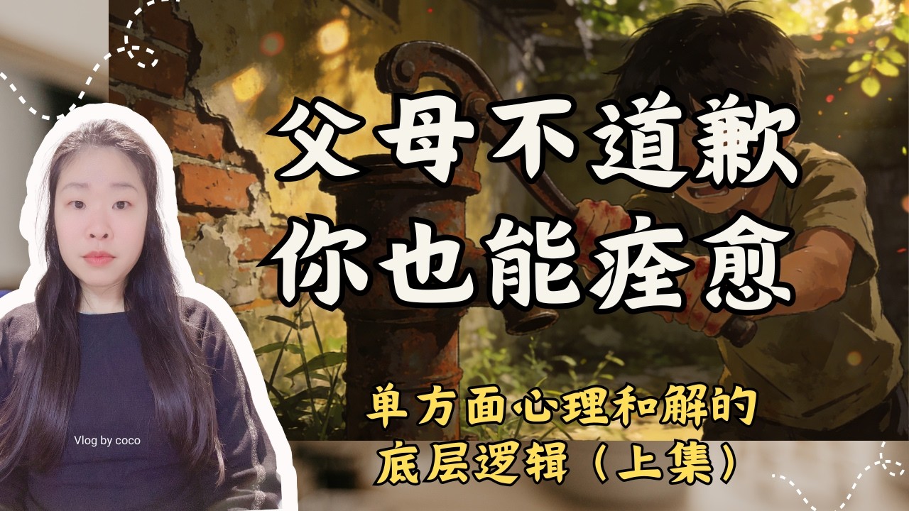 别在等那句对不起了，父母不道歉，你也能痊愈：单方面心理和解的底层逻辑以及如何完成心理断乳！中国式父母 | 中国式教育 | 家庭教育 | 父母与孩子 | 沟通 | 情感