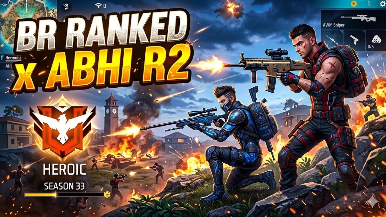 34 kills 💪 awm+mp4o 99% headshot Rate⚡ | solo Vs Squad🪂 [ full gameplay]📟 free fire #viral #freefire