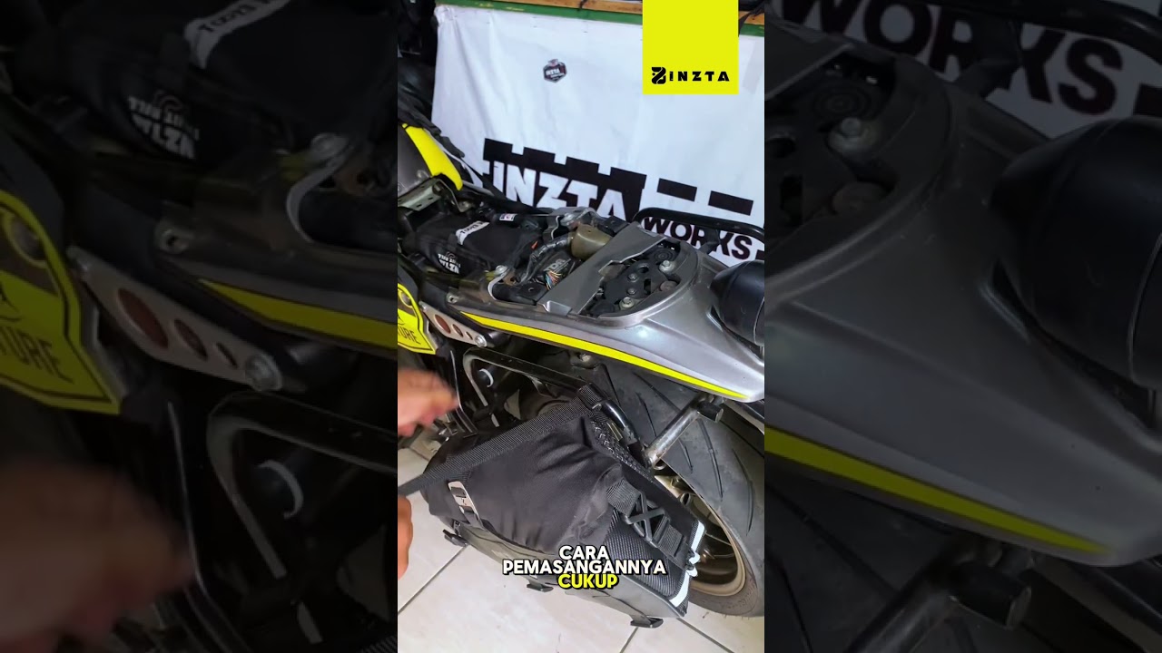 Sidebag touring inztafoldbag. Tas samping motor dibawah 200cc