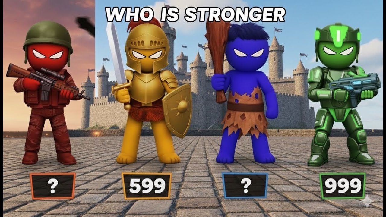 Stickman Party - Tournament Mode 123 4 Players Random - New Update MiniGames Gameplay