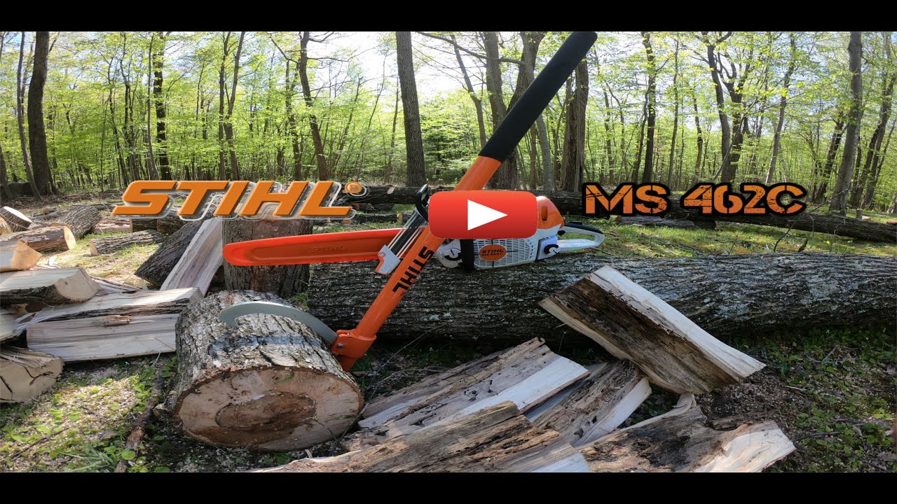 New Chainsaw! #Stihl #Ms462c Cutting some big Red oak and working up a sweat!