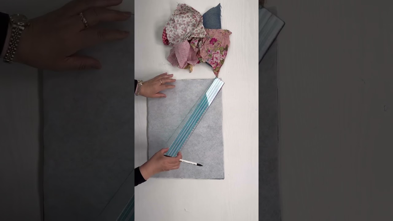 재봉하고 남은 원단으로 멋진 작품을 만들어볼게요! #shorts #sewing #diy