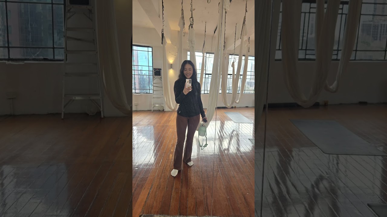 Day 1 of trying new things: Aerial yoga! 
