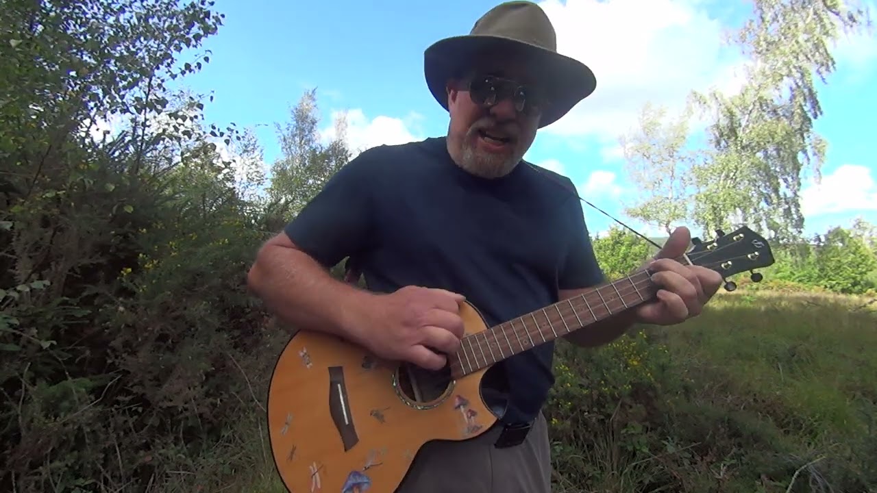 WAR IS A GOD by Jesse Welles.  Baritone Ukulele Cover  ,chords below ⬇️