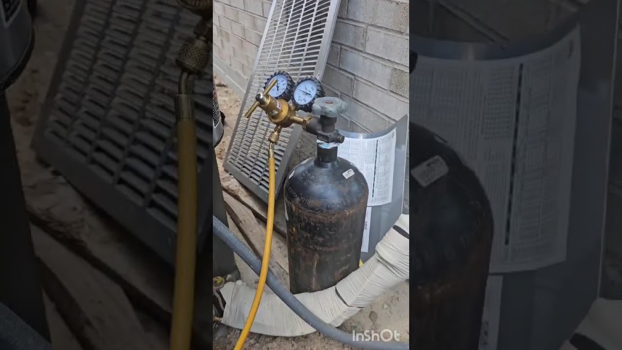 Fuga en el condensador @fuga, @leak, @N2, @ high pressure,  @condensador, @ a/c