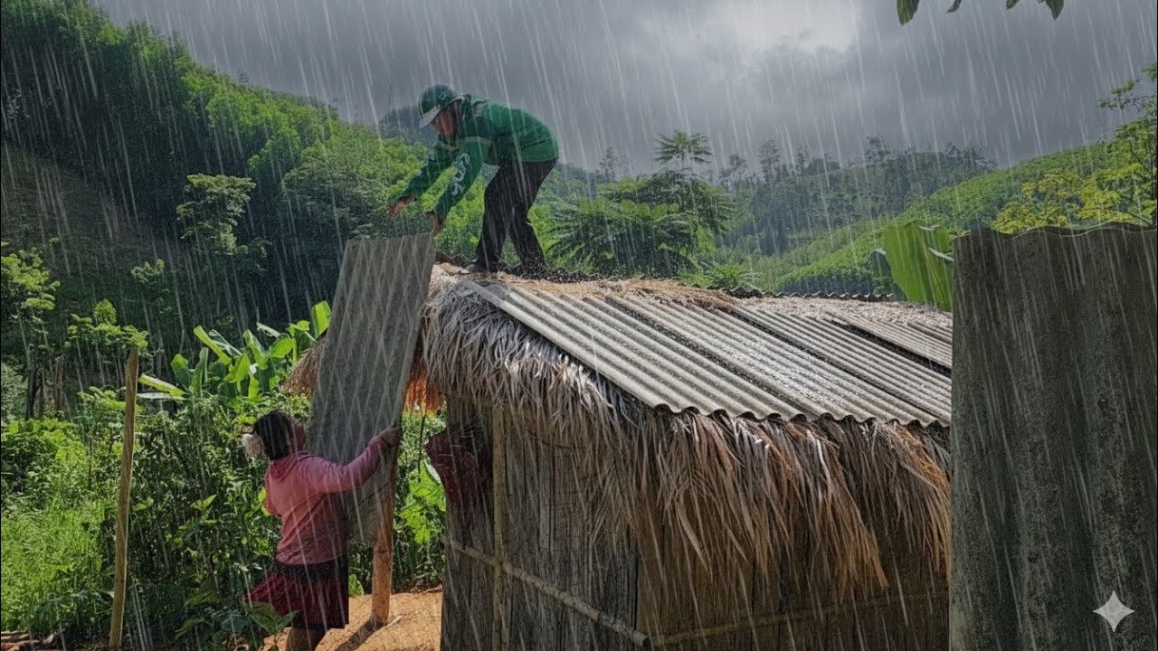 Touching story of Grab guy helping single mother fix old dilapidated roof