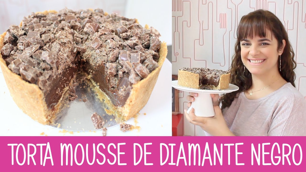 TORTA MOUSSE DE DIAMANTE NEGRO - #344 - Receitas da Mussinha