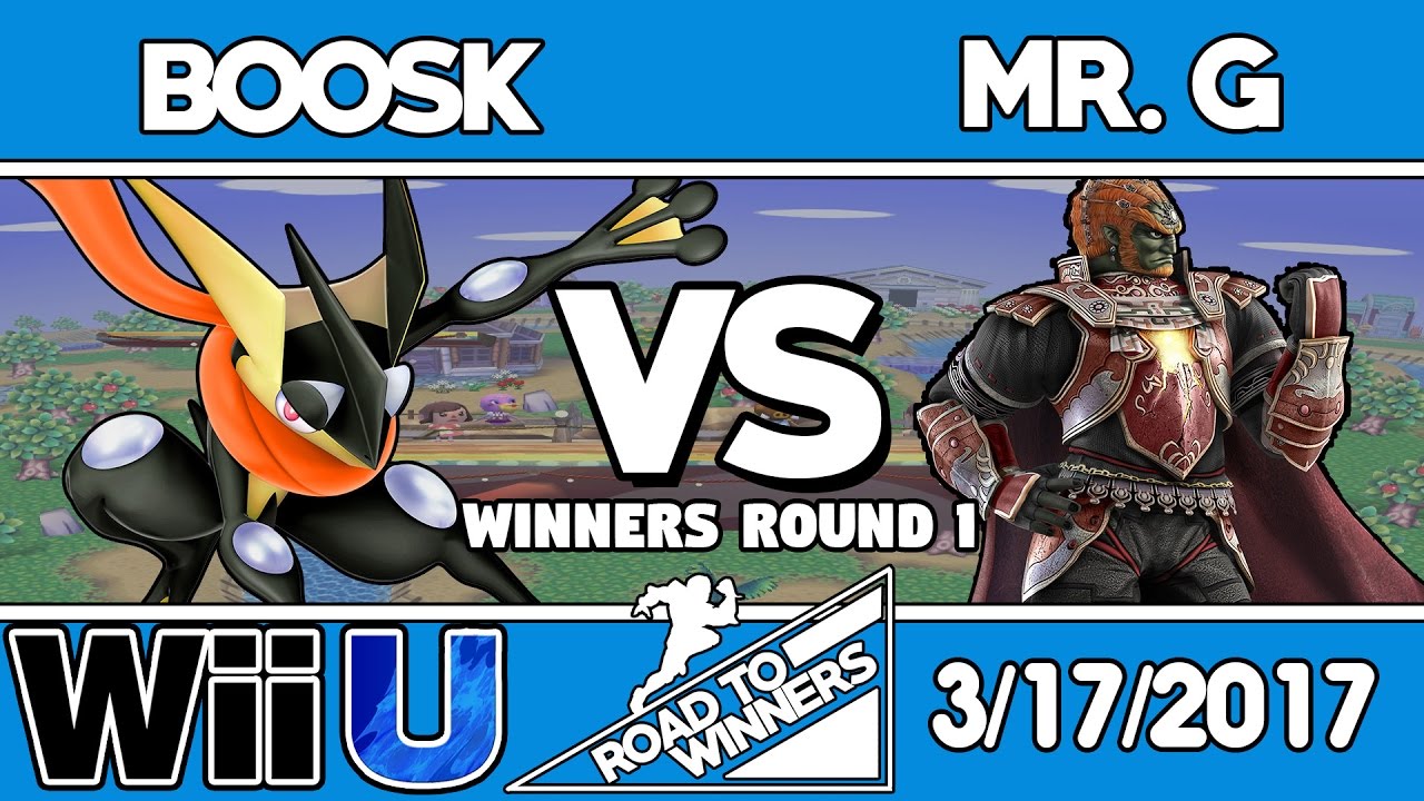 RTW 1 - SJ | Boosk (Greninja) Vs Mr. G (Ganondorf) - Winners Round 1