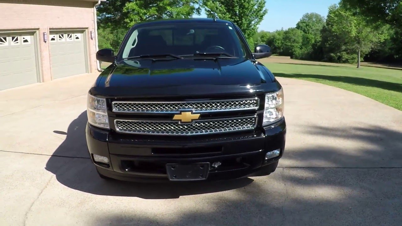 2012 CHEVROLET SILVERADO Z71 LTZ BLACK FOR SALE SEE WWW SUNSETMOTORS COM