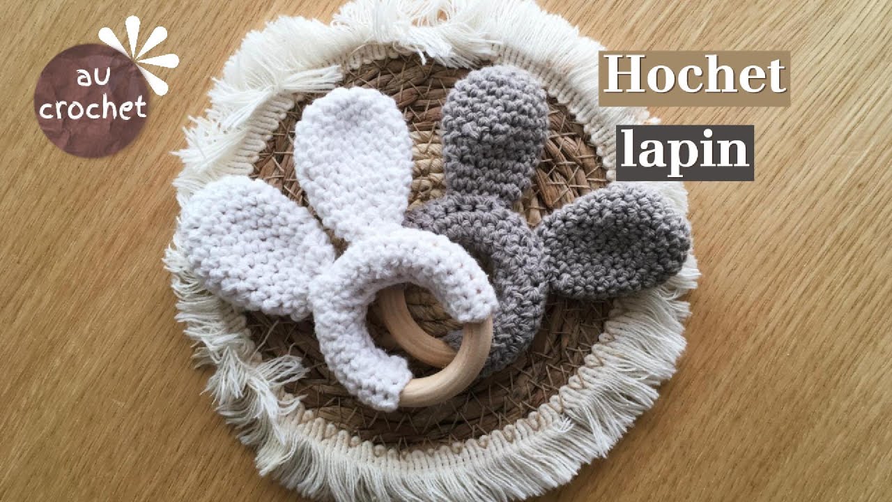Tuto hochet lapin au crochet