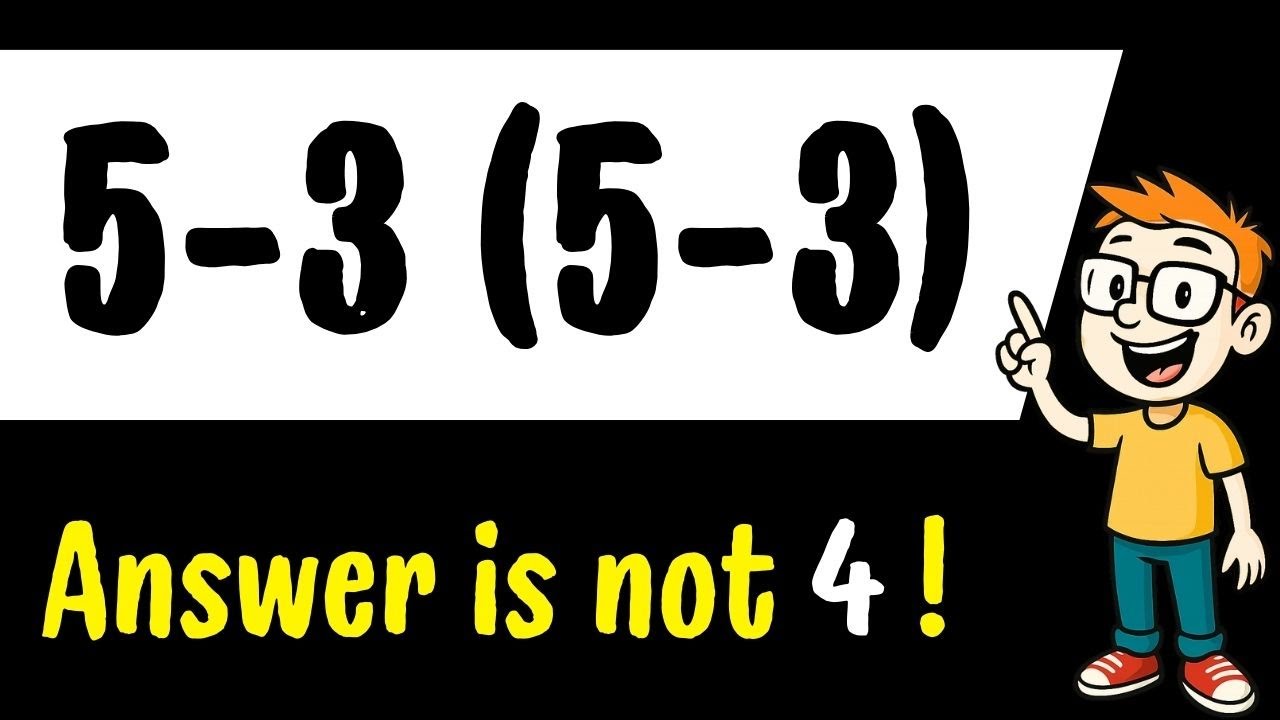 Большинство людей ошибаются в этом 🤯 7-4(7-4) 🧠 Кажется простым… Но не спешите с ответом!