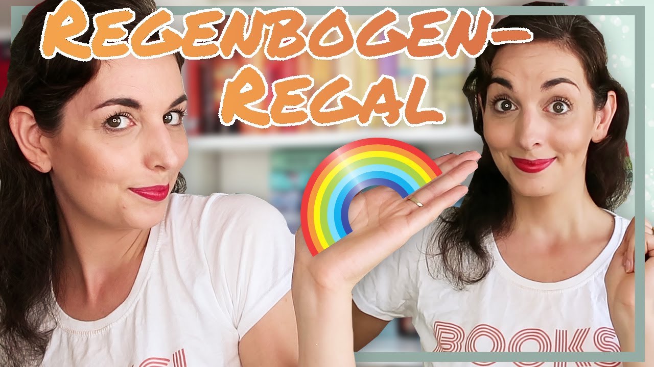 Ich sortiere mein Bücherregal neu nach Farben | Regenbogen Regal