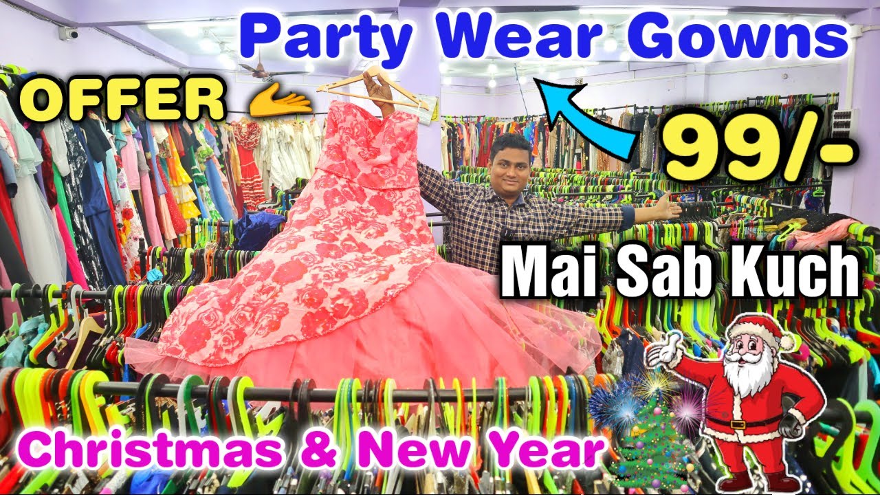 🔥Rs.99/-🔥OFFER🔥Party Wear Gowns, Sequin Dress, Cutdana Dress, Ball Gowns Wholesaler in Kolkata