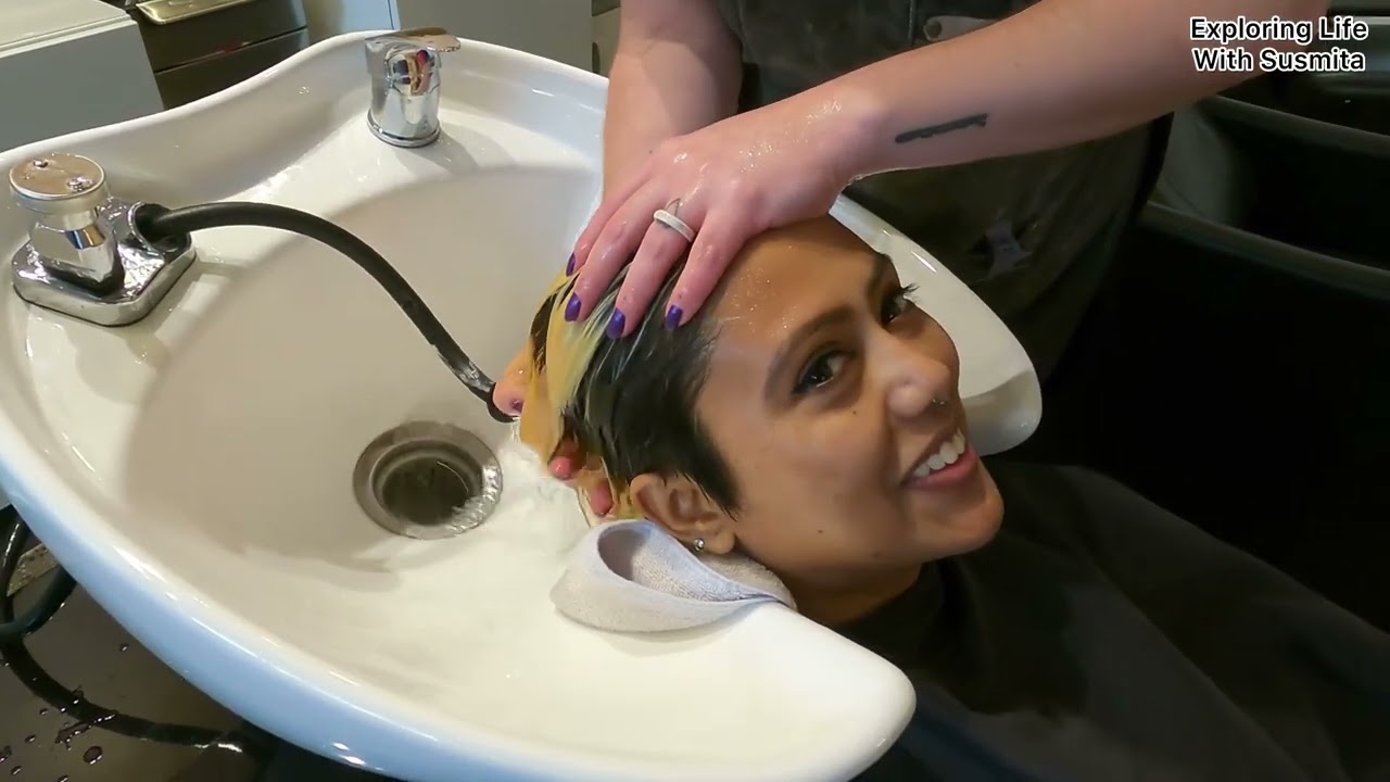 My first hair makeover after coming to the USA/ Fall inspired Hair Color/ Mullet Haircut / Gem Salon