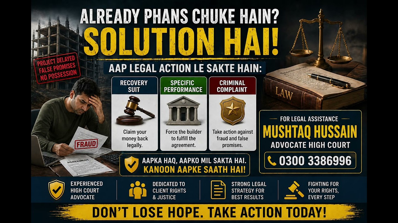 &ldquo;Builder Scam? Stuck Already? Here&rsquo;s Your Legal Way Out!&rdquo;