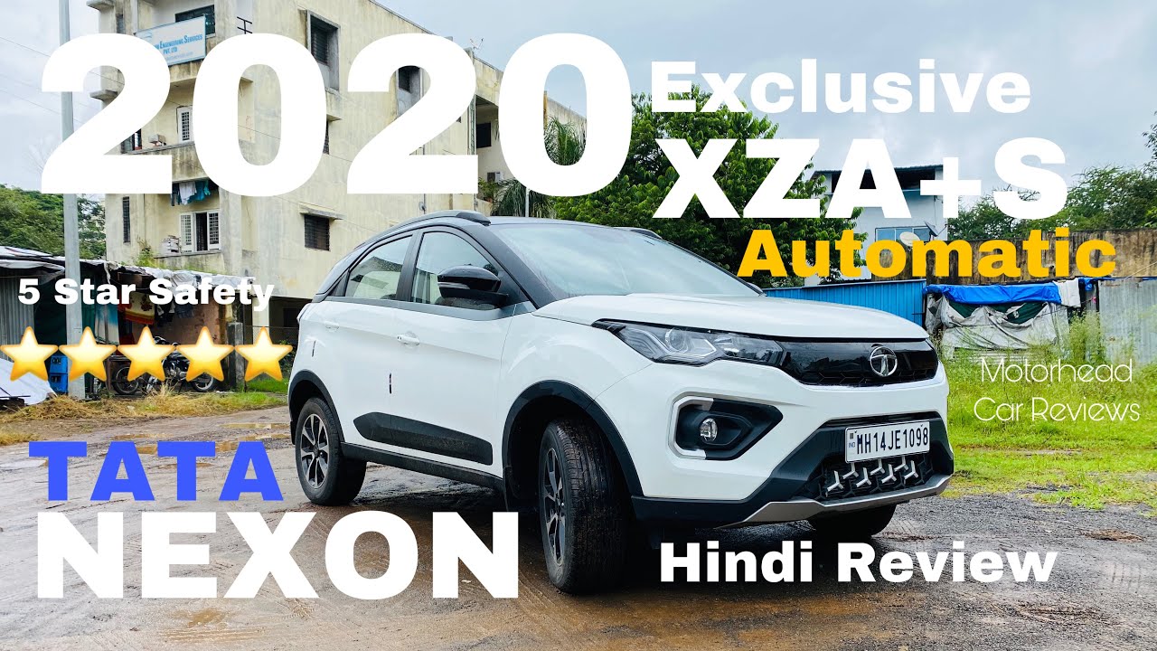 Tata Nexon 2020 XZA+(S) BS6 Facelift Review|Second Top Model| Hindi |Motorhead Car Reviews