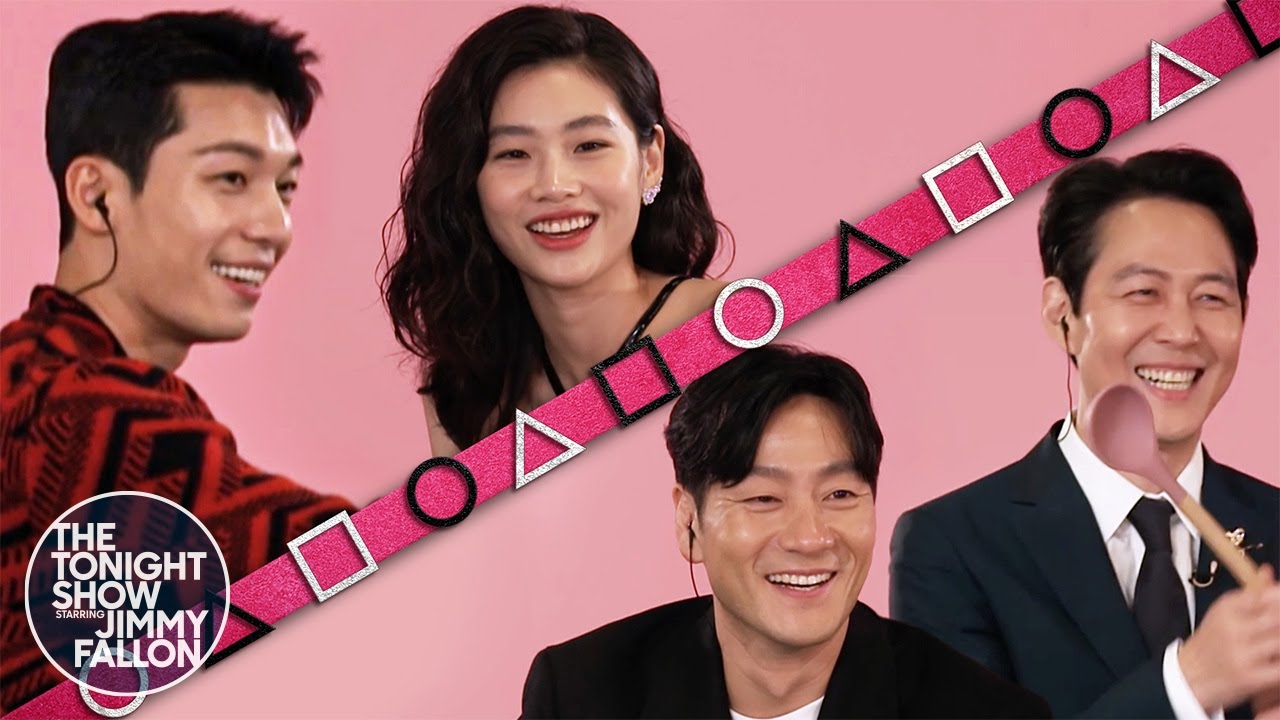 The Cast of Squid Game Talks the Show’s Global Success and Plays School Yard Games | Tonight Show