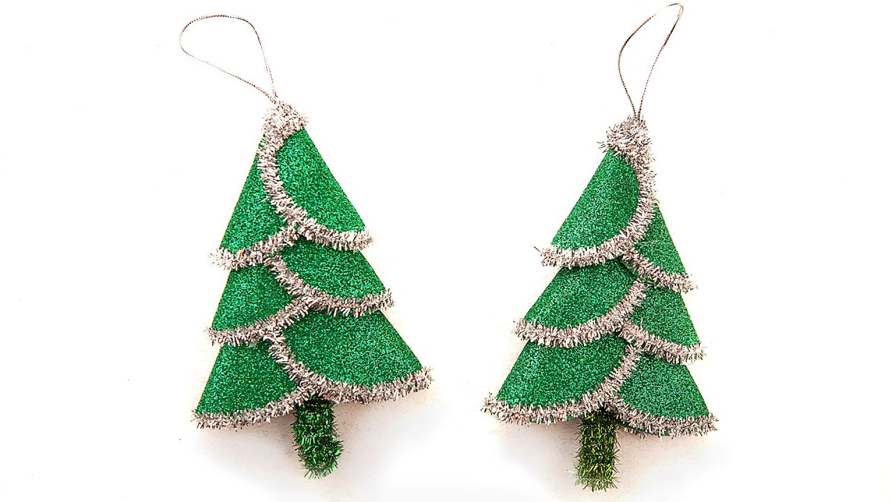 Foam Christmas tree Decorations Simple way | Christmas Ornaments | Ёлка из фоамирана