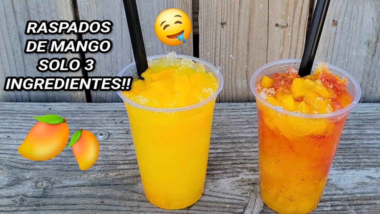 JARABE PARA RASPADOS DE MANGO 🥭/ solo 3 ingredientes riquisimo!!!!!