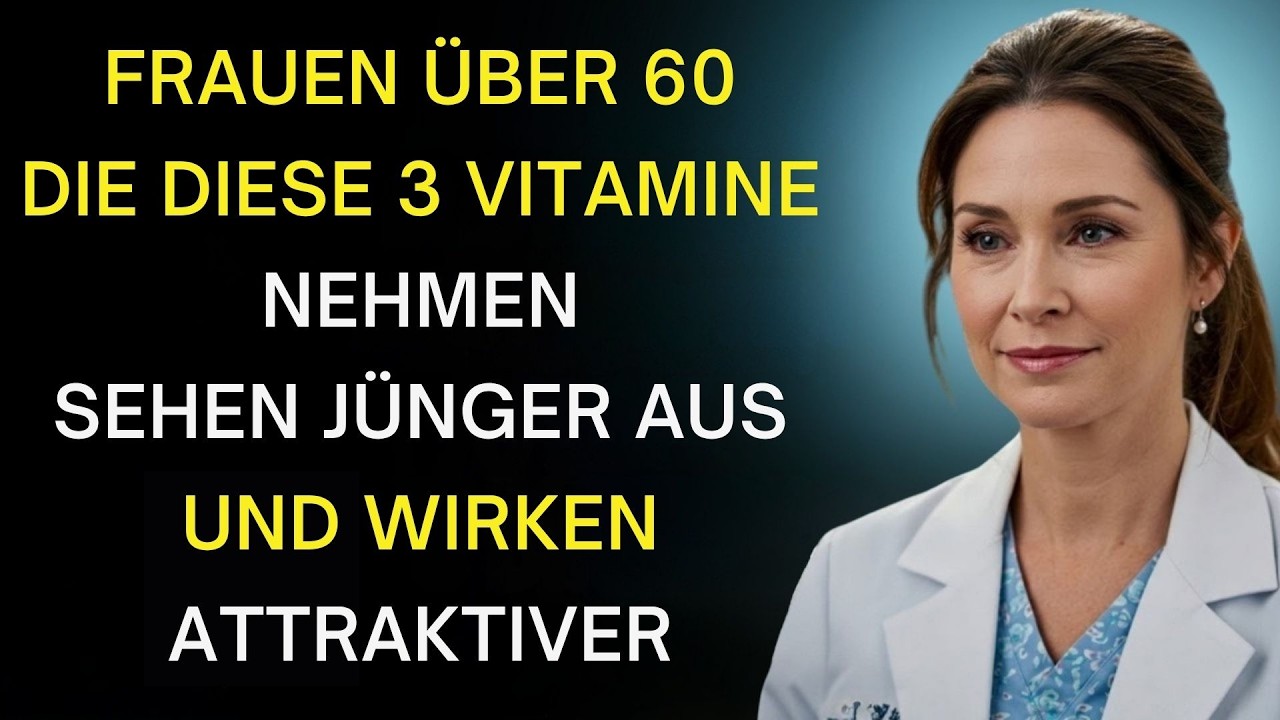 Frauen &uuml;ber 60  Diese 3 Vitamine unterst&uuml;tzen j&uuml;ngeres Aussehen, Hautelastizit&auml;t & Haare