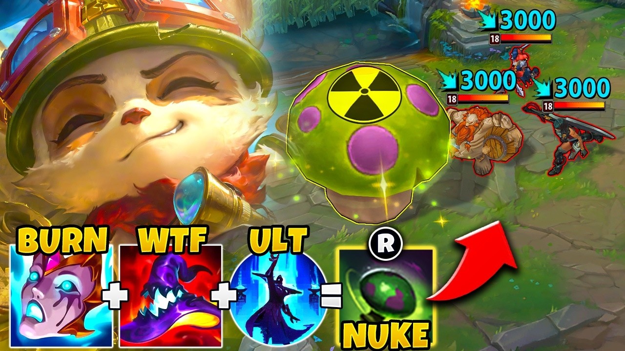 I CREATED THE BIGGEST TEEMO SHROOM YOU'LL EVER WITNESS (ONE-SHOT NUKE)