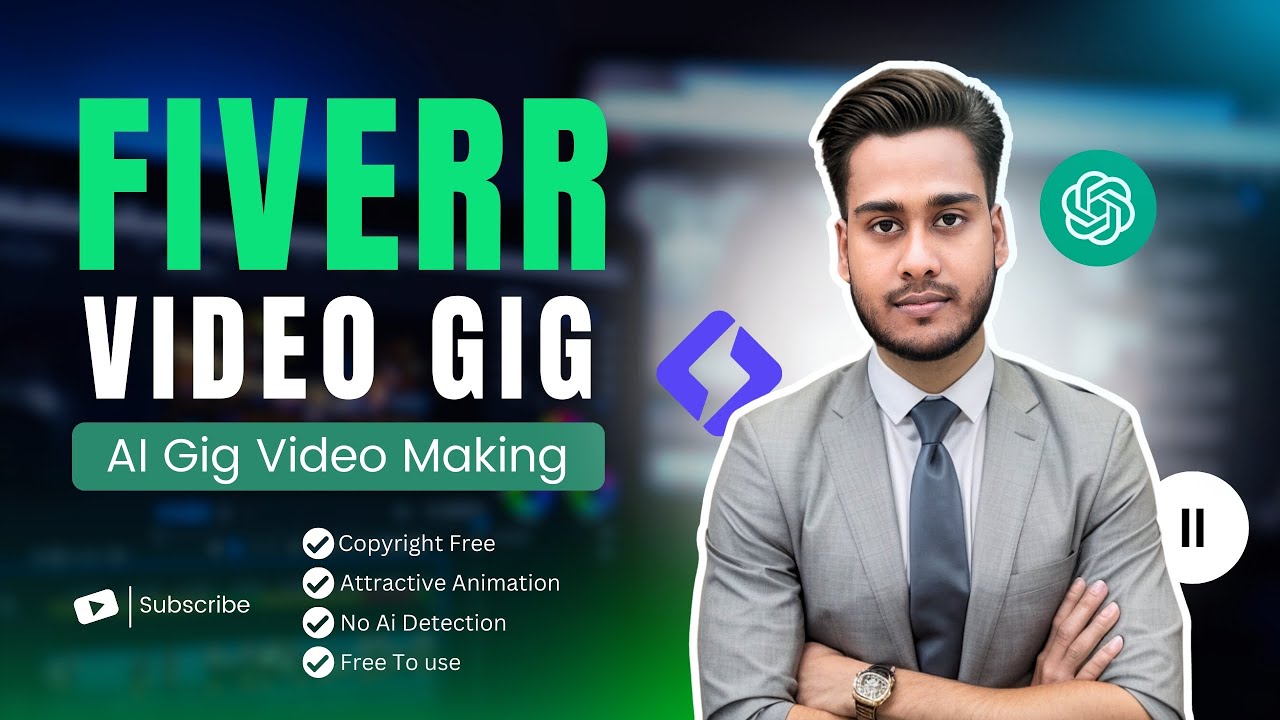 Free AI Fiverr Gig Video Generating Tutorial In Bangla | Gig Video Making With AI Tools | Yeasire