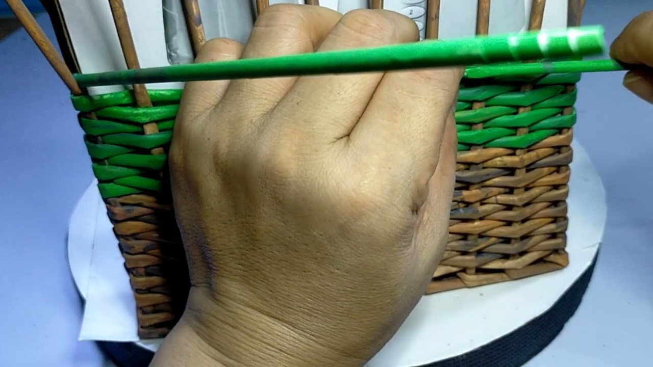 How to make Storage Basket Square shape/Paper Craft