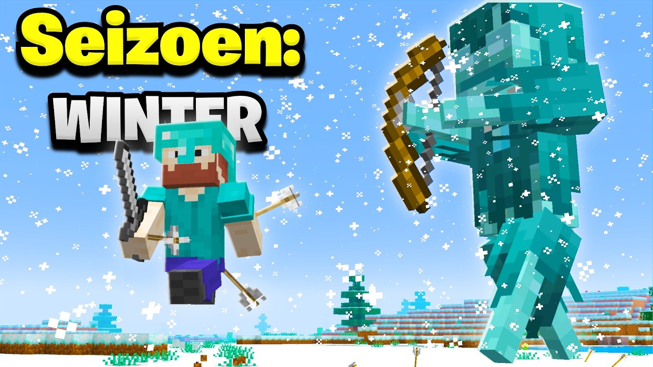 Overleven In De DODELIJKE WINTER Van Minecraft!