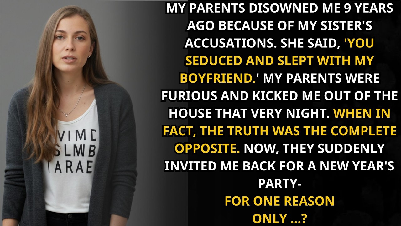 My parents disowned me 9 years ago for my sister’s accusations  Now they invite me back—one reason