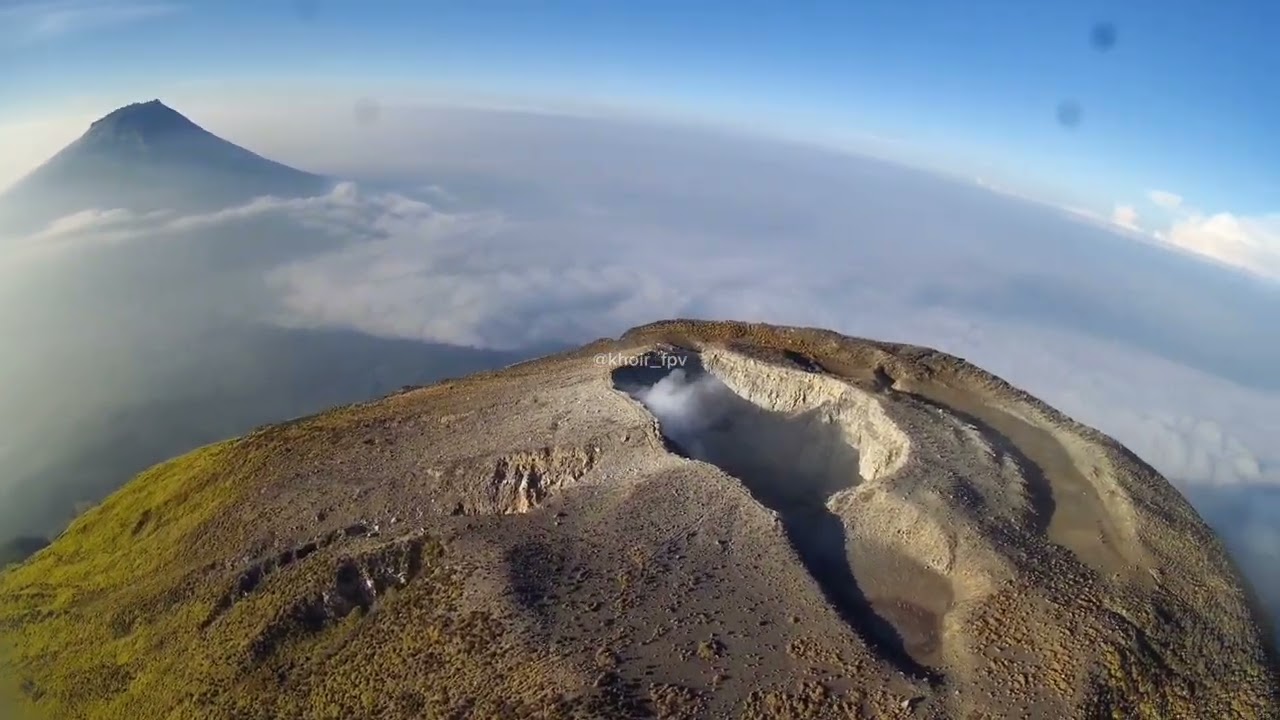 gunung Sindoro via kampoeng atas awan cuma 5mnt