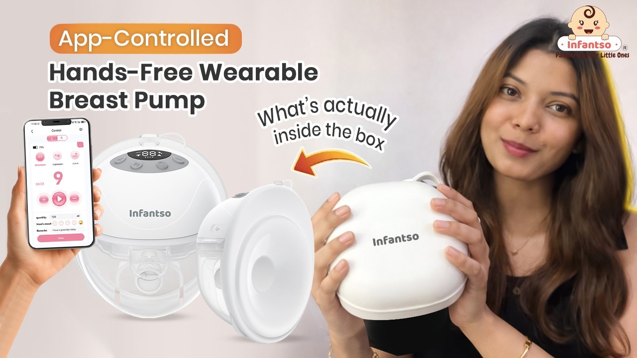 Носимый молокоотсос, не требующий использования рук | Легкий, управляется через приложение и очен...