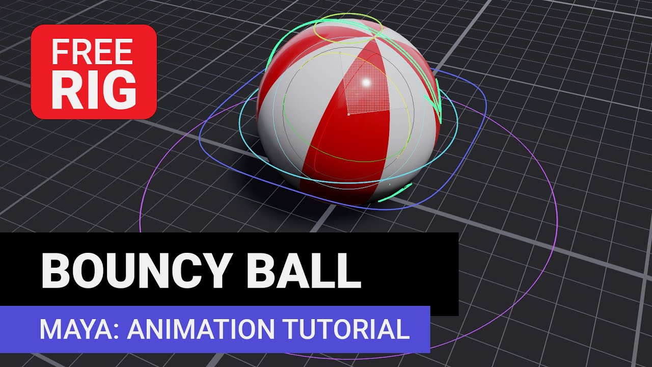 Bouncy Ball Animation Tutorial - Maya - Free Rig