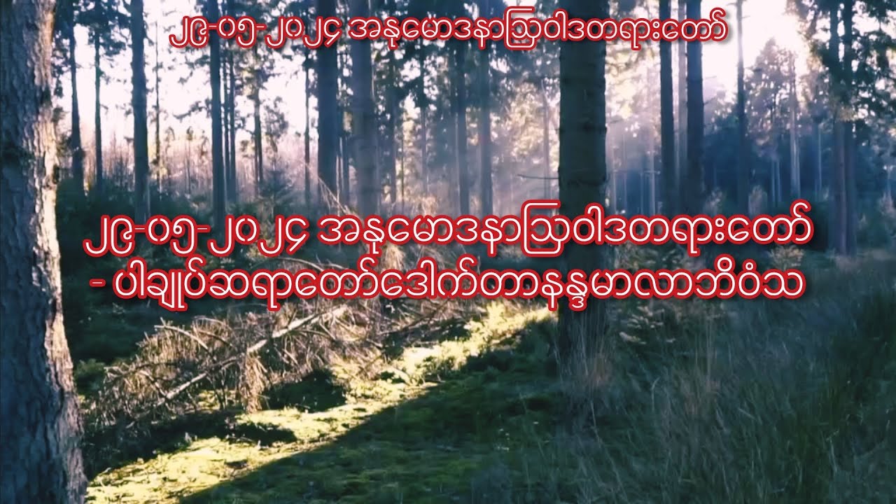 ၂၉-၀၅-၂၀၂၄ အနုမောဒနာဩဝါဒတရားတော် - ပါချုပ်ဆရာတော်‌ဒေါက်တာနန္ဒမာလာဘိဝံသ