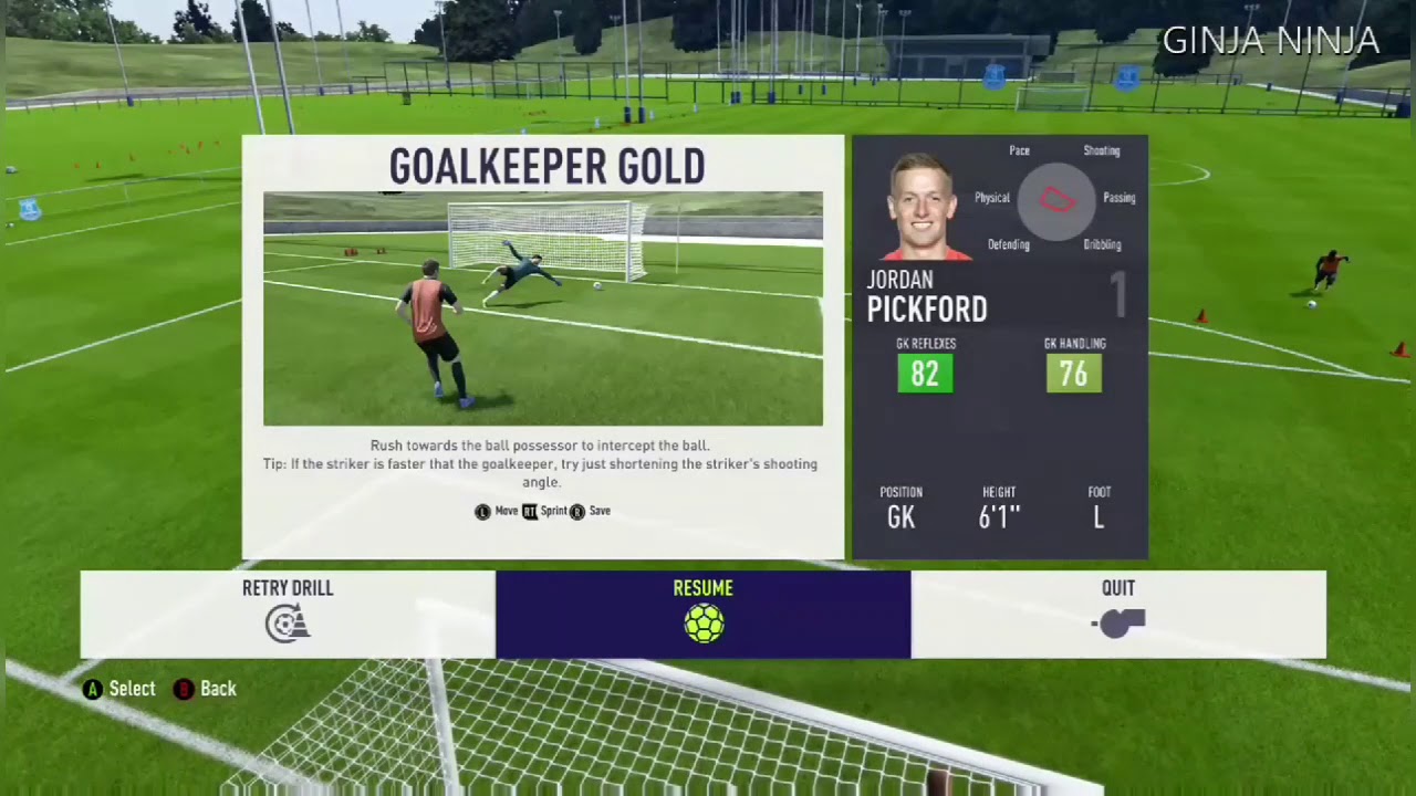 FIFA 18  goalkeeper training