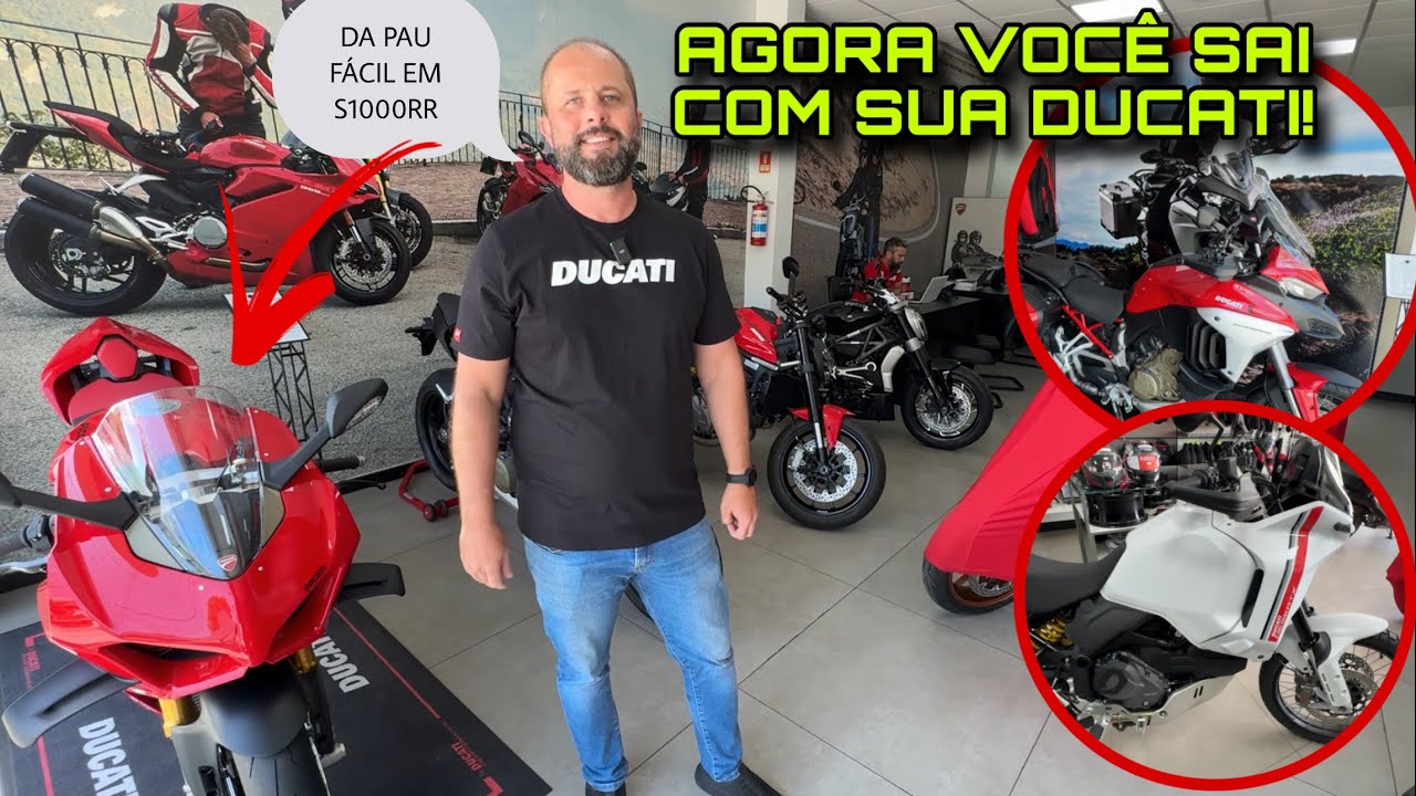 TODA LINHA DUCATI EM CONDIÇÕES ESPECIAIS! MULTISTRADA PANIGALE DESERTX MONSTER SCRAMBLER DIAVEL