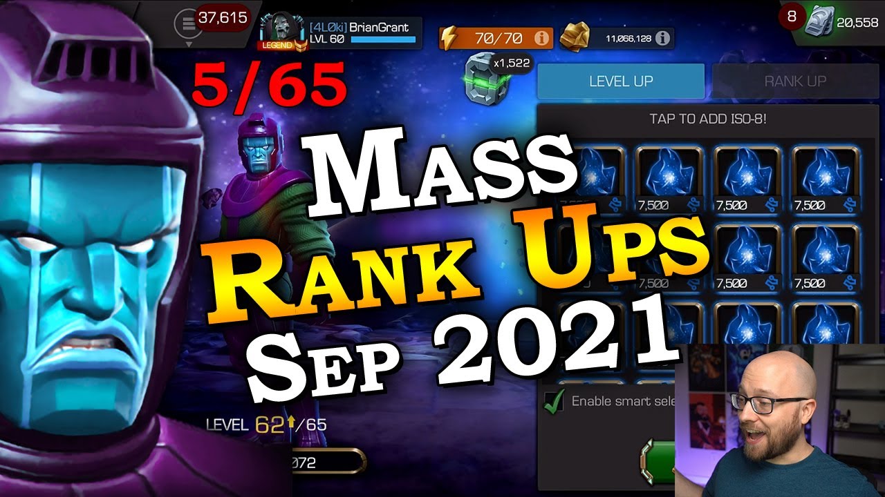 Mass Rank Ups - September 2021 - Goal Complete? | Marvel Contest of Champions