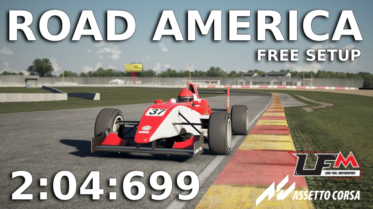 Tatuus FA01 F4 Road America Hotlap - | Assetto Corsa LFM |