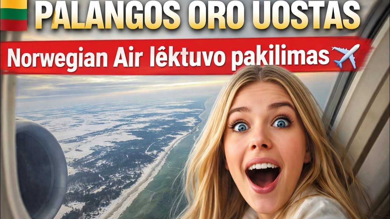 🇱🇹 Norwegian Air lėktuvo pakilimas Palangos oro uoste ✈️