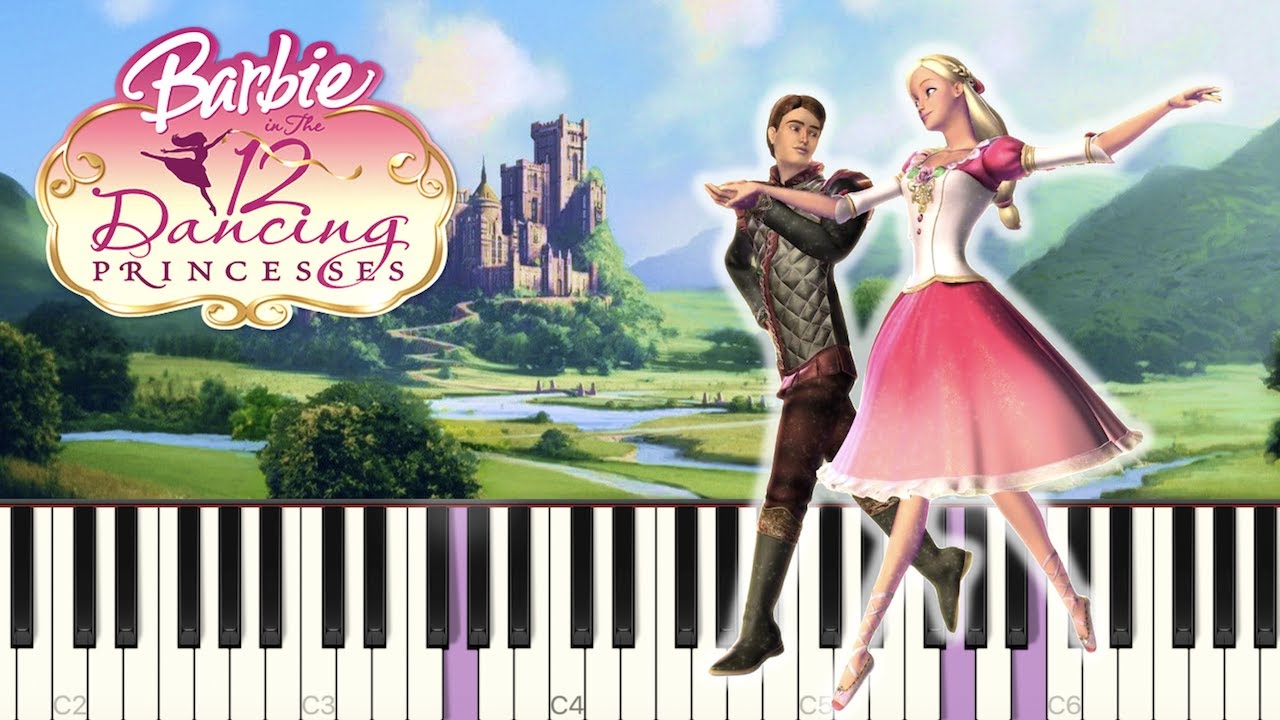 Barbie 12 Dancing Princesses Theme Piano Tutorial