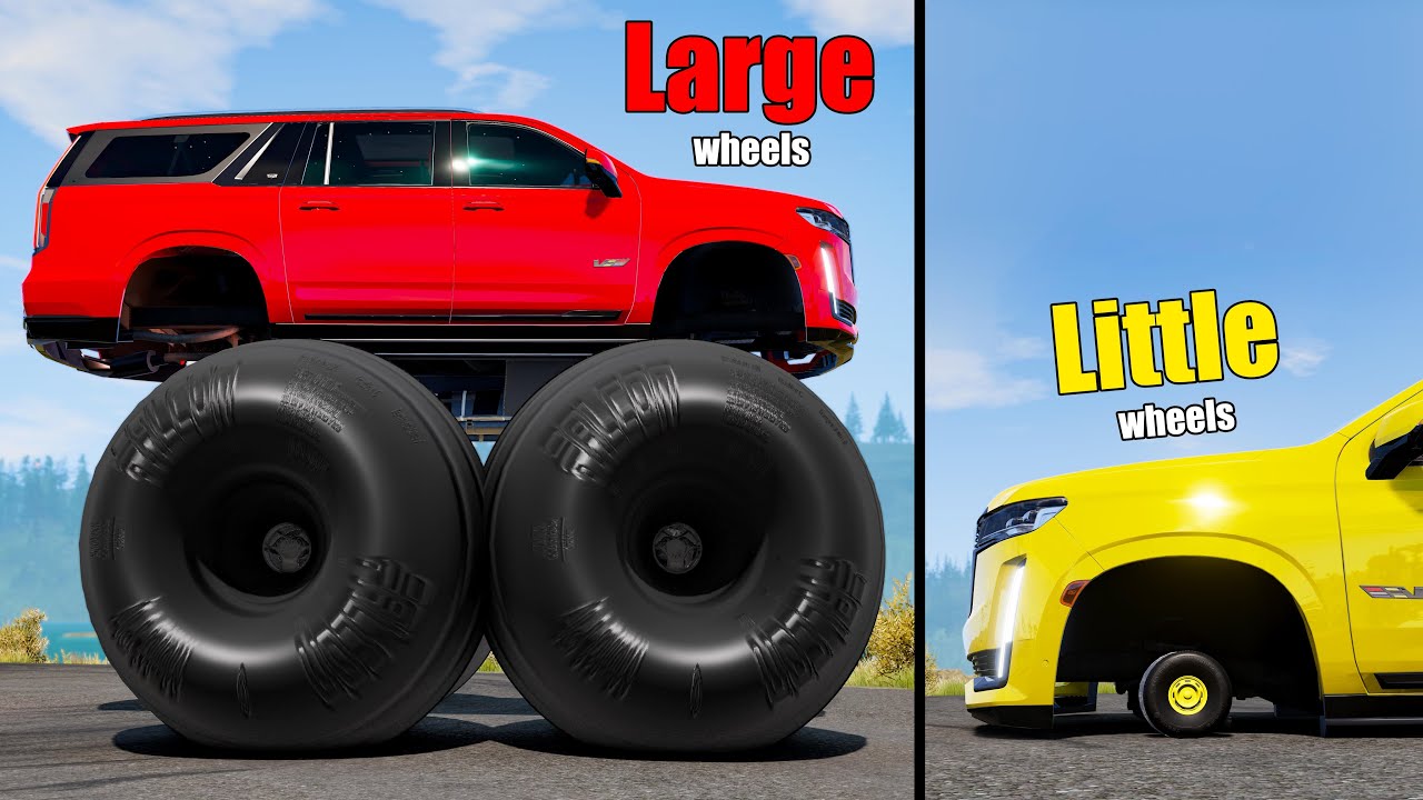 Large vs Little Wheels #33 - Beamng drive
